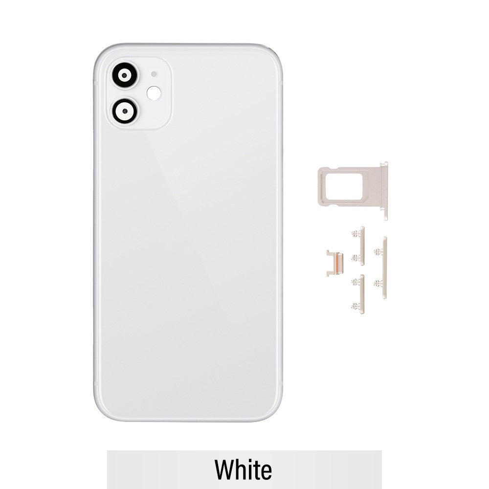 Rear Housing for iPhone 11 (NO LOGO)-White Rear Housing for iPhone 11 (NO LOGO)-White